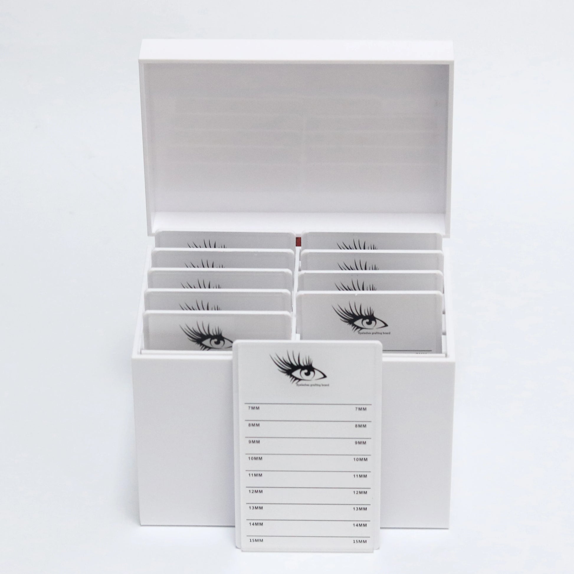 Beauty Salon 10 Layers Acrylic Eyelash Extensions Storage Box Lash Tile Palette Box Eyelash Extension Organizer
