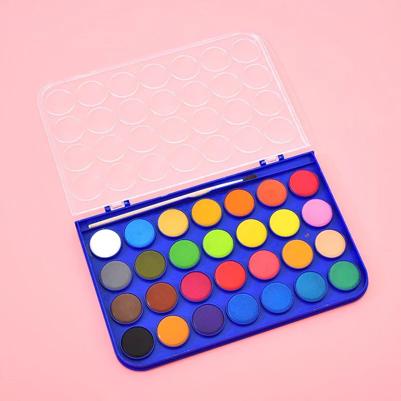 28 Colors Beginner Solid Gouache Watercolor Pastel Set Solid Watercolor Manufacturer Wholesale