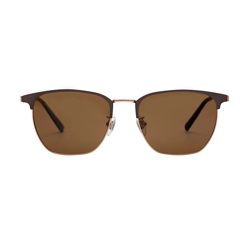 Luxury Men's Titanium Polarized Sunglasses Custom Private Label with Gold or Silver Frame Color Latest Release