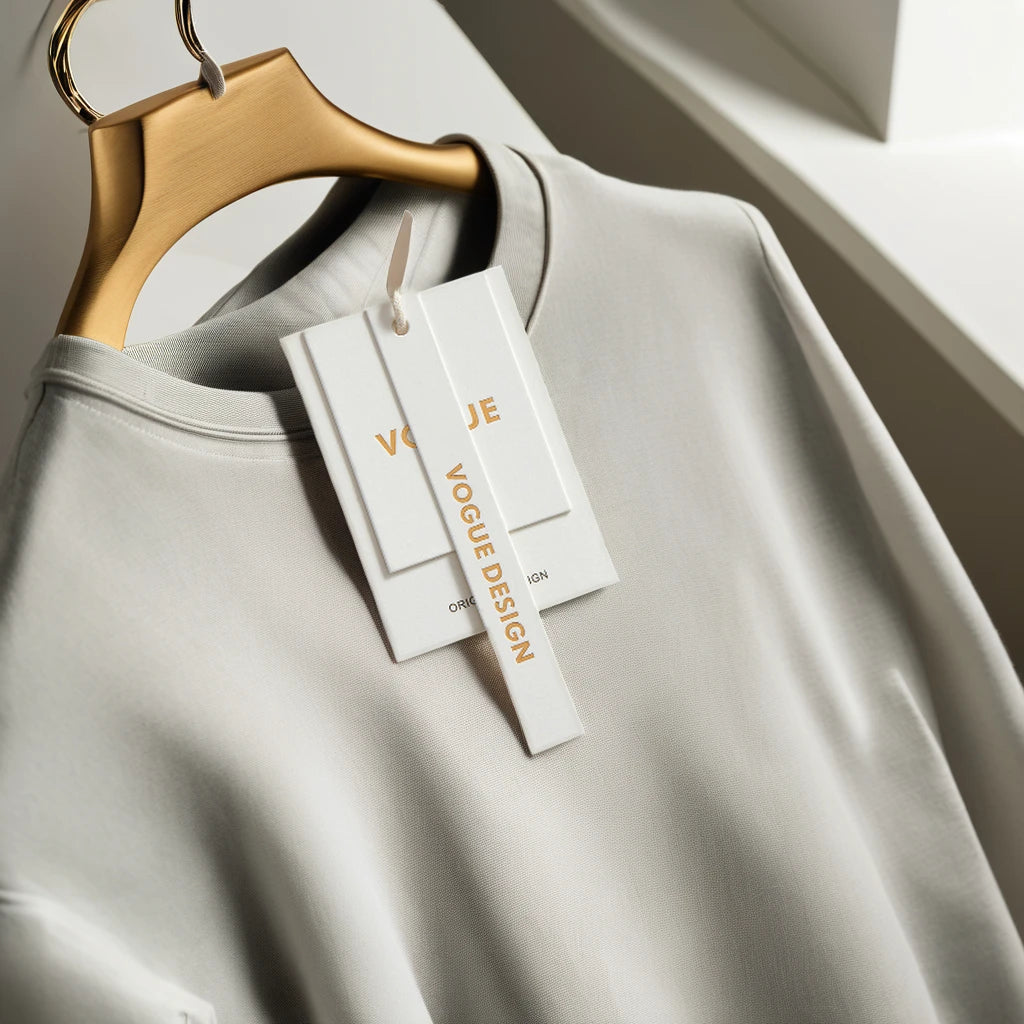 Luxury Custom Printed Logo Clothing Hang Tag Garment Clothes T Shirt Shoe Thank You Hanging Tags for Apparel Etiquetas Para R