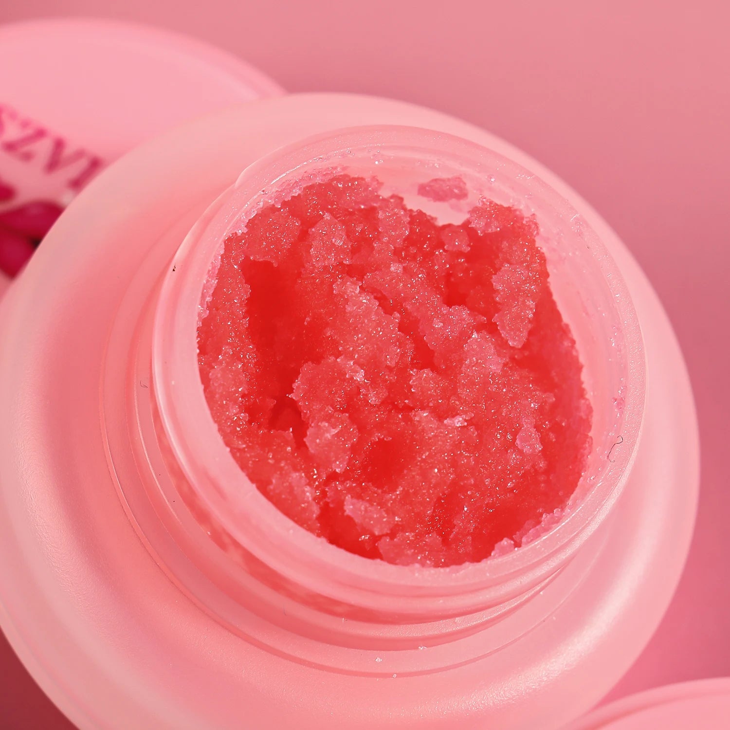 Pink Lipscrub Container Private Label High Pigment Lip Makeup