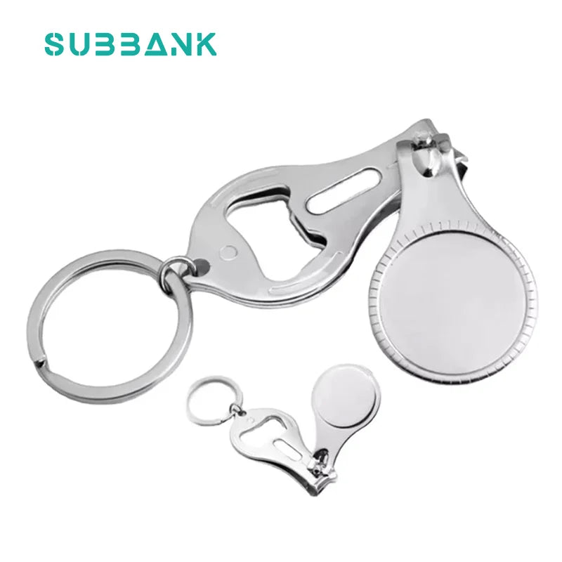 Subbank  Wholesale Sublimation Blank Metal Keychain Custom Print Logo Variety Styles Zinc Alloy Mirror Sublimation Key Chains