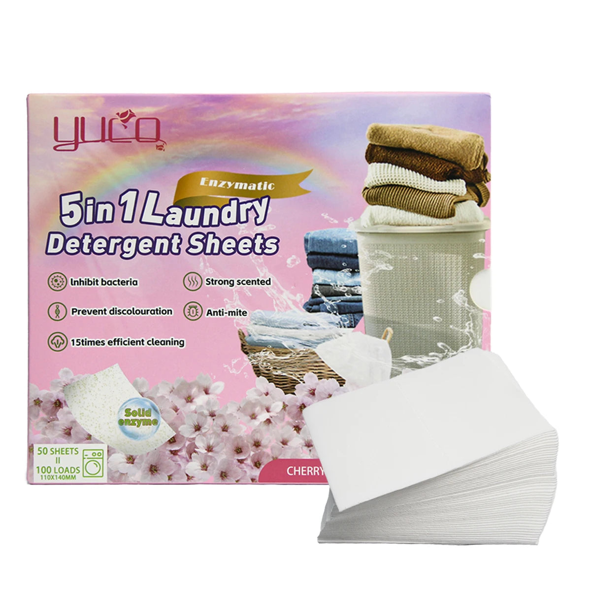 Hot Selling Low Foam Eco-friendly Laundry Soap Sheets Long Lasting Fragrance Laundry Detergent Sheets