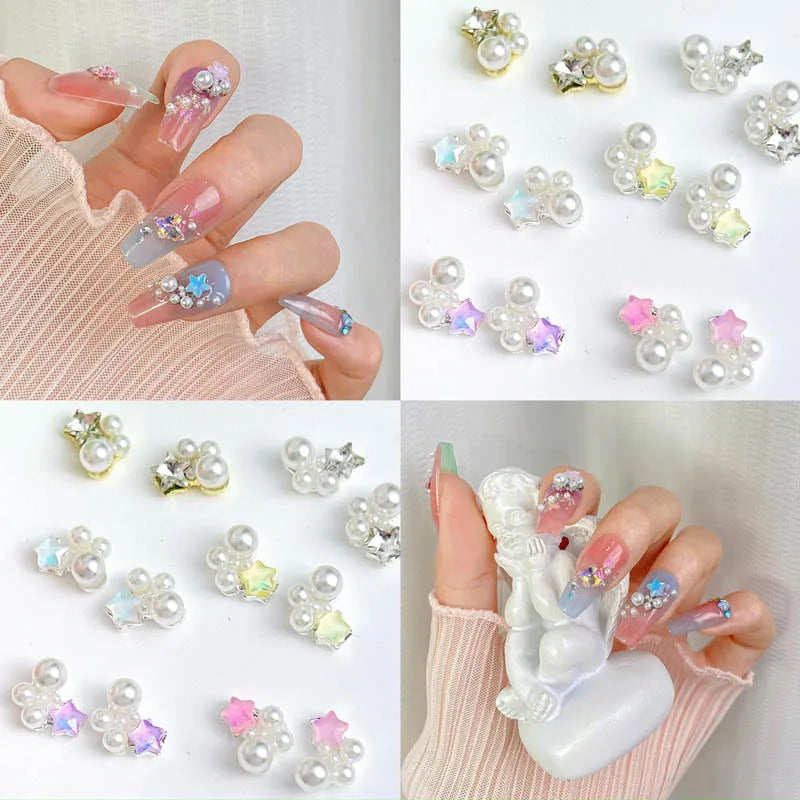 Hot Selling Luxury Nail K9 Multiple Shapes 3D Diamond Nail Art Charms Diamonds Clear Crystal Pile Manicure Jewelry