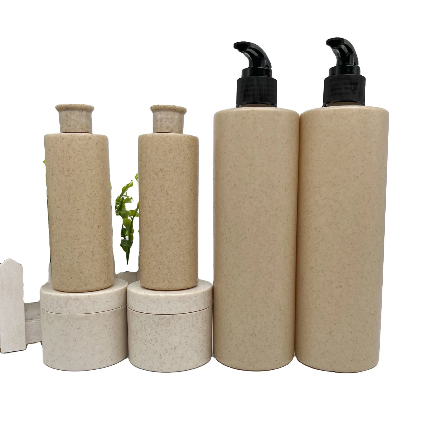 100ml 250ml 300ml 400ml 500ml Biodegradable  Shampoo Bottle Conditioner Eco Friendly Plastic Shower Pump Bottle Dispenser