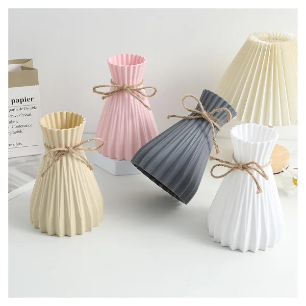 Wholesale House Vase Plastic Flower Decoration Vase Modern Flower Pot Pot Flower Network Nordic House Decoration