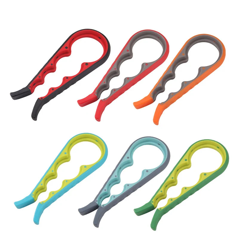 Kitchen Gadgets Easy Grip Multifunctional 4 in 1 Bottle Opener Manual Can Opener Adjustable Jar Opener