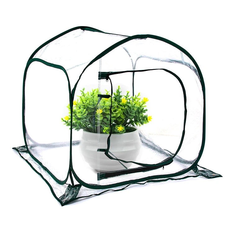 Pop up Greenhouse Tent Flower House Portable Grow Gardening Backyard Mini Greenhouse for Plant Outdoors Indoor Seedlings