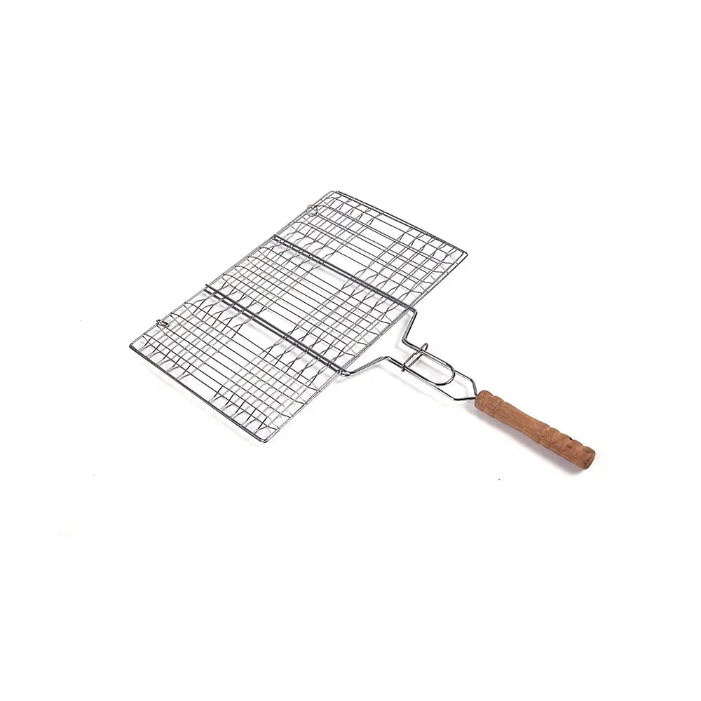 Hot Sale Charcoal Corrosion Resistance and Extra Long Outdoor Barbecue Tong Set Grill Basket Net
