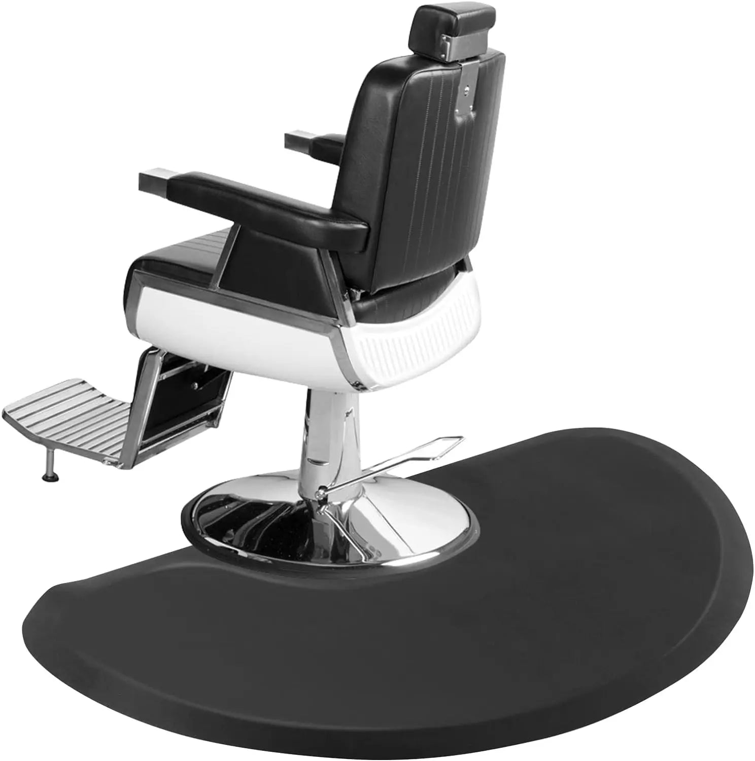 Modern PU Salon Chair Mat for Barber Shop Anti-Fatigue Cushioned Washable 3'x5' Floor Mat