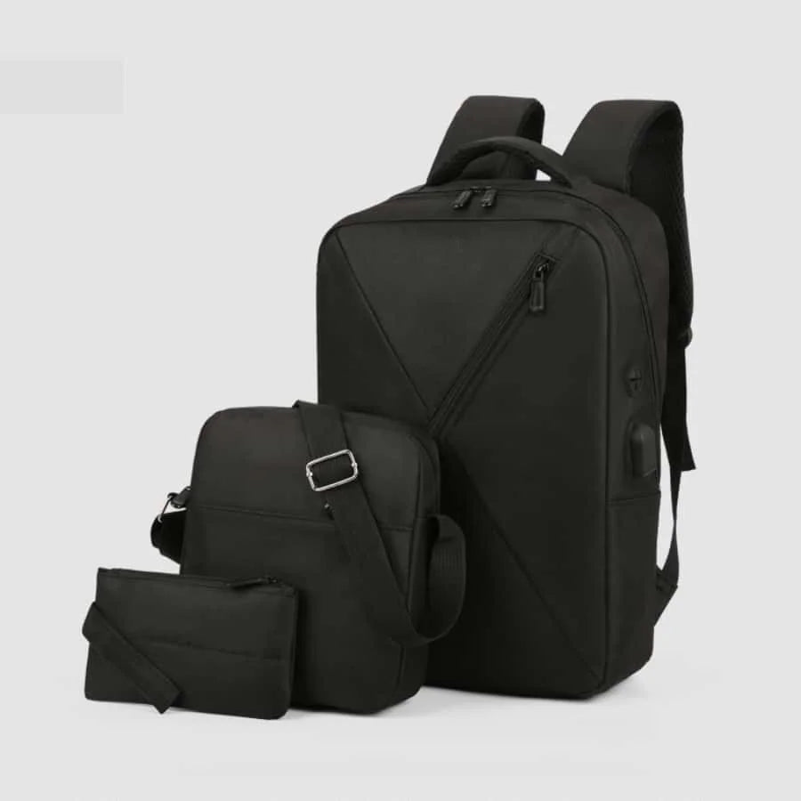 2024 New Men's Bag USB Backpack Business Leisure Anti-theft Laptop 2024 Backpack Travel Laptop Backpack