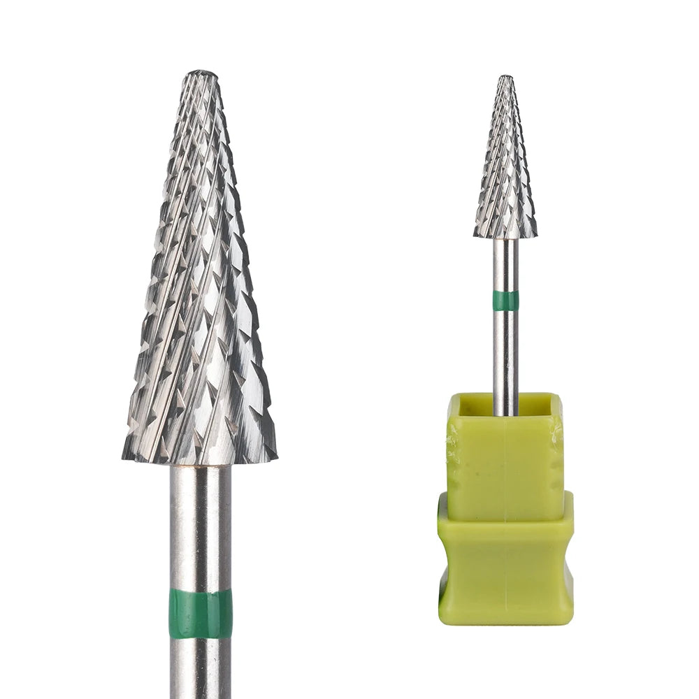 Upgrade Conical Bits Uncoated Best Selling Nail Polish Tool Fast Armor Removal Nail Bur Durable Carbide Nail Drill Bit