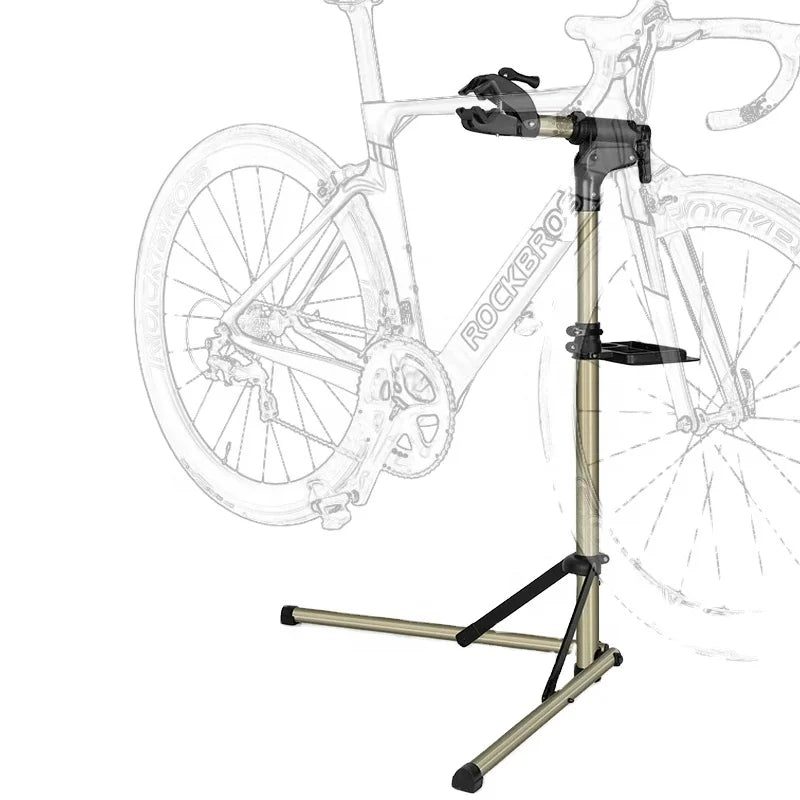 ROCKBROS Bike Repair Stand MTB Road Bicycle Maintenance Rack With Tool Tray Adjustable Foldable Storage Display Bike Work Sta