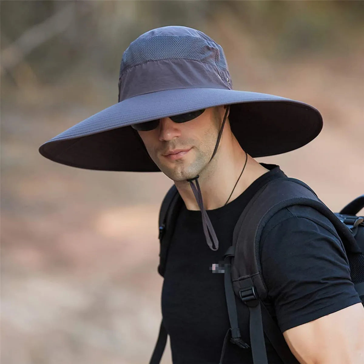 Super Wide Brim Bucket Hat UPF50+ UV Protection Waterproof Large Brim Hat for Casual Travel Cycling Fishing Hiking Camping