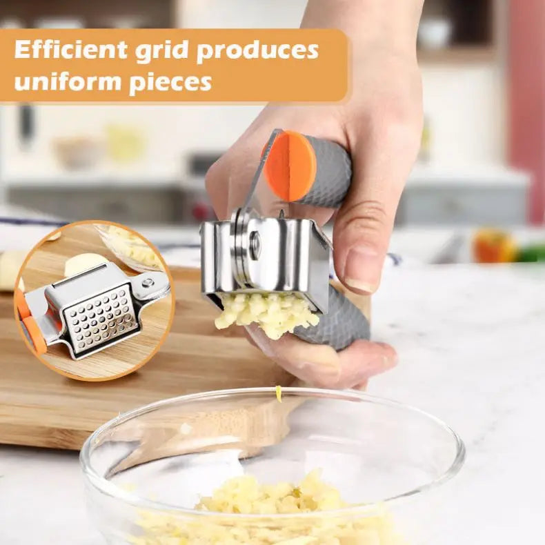 Stainless Steel Manual Ginger Squeezer Handheld Kitchen Fruit & Vegetable Tools Includes Mincer