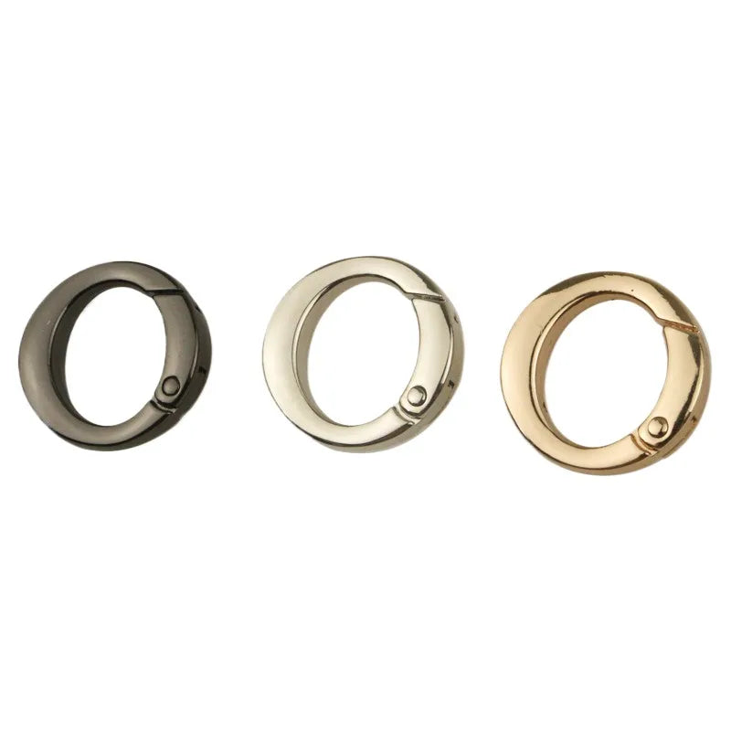 Small Open Oval Egg-shaped Spring Ring Connecting Buckle Bag Handbags Hardware Accessories with Carrying Ring Luggage