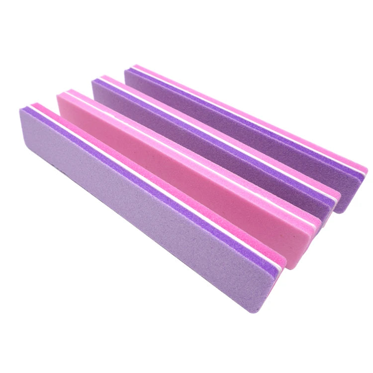 Best Price Doble Side Colorful Square Nail Files Sponge Nail File Pink Nail Buffer