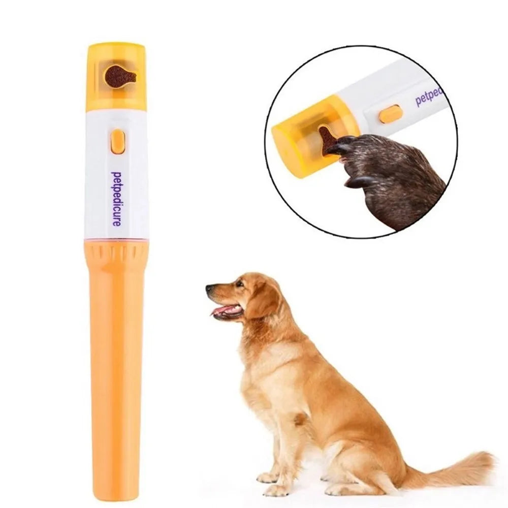 Pet Nail Clipper Polisher Electric Claw Sharpener Cat Dog Finger Paws Automatic Trimming Grooming Tools