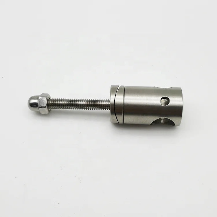Modern Design Solid Stainless Steel 304 Brushed Finish Rust Resistant Balustrade Handrail Accessory 12mm Bar Tube Clamp 42.4m