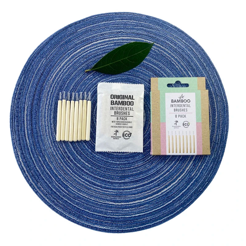 Wholesale Vegan Eco-friendly Disposable Biodegradable  Interdental Brush with OEM ODM Teeth Cleaning Tool