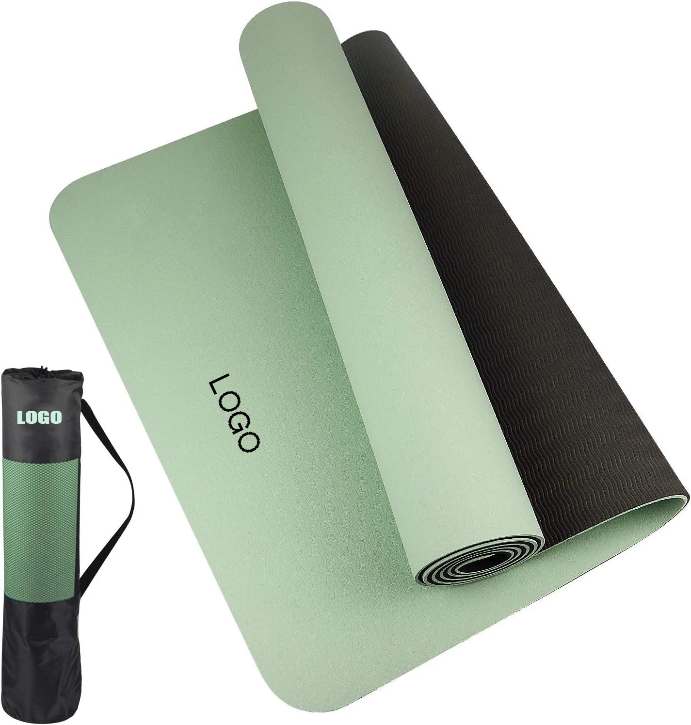 Wholesale Custom Printed Eco-Friendly TPE Yogamat Gymnastics Fitness Pilates Mat 6mm/8mm/10mm Options Yogamat Manufacturer