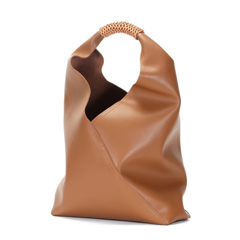 New Design Fashion Underarm Bags Purse Women Genuine Leather Tote Bag