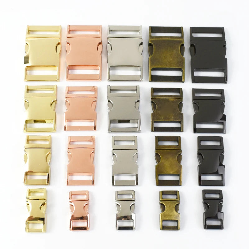 Meetee AP518 10-25mm Bag Accessories Garment Waist Belt Part Lock Metal Pet Pin Colorful Zinc Alloy Backpack Bag Release Buck