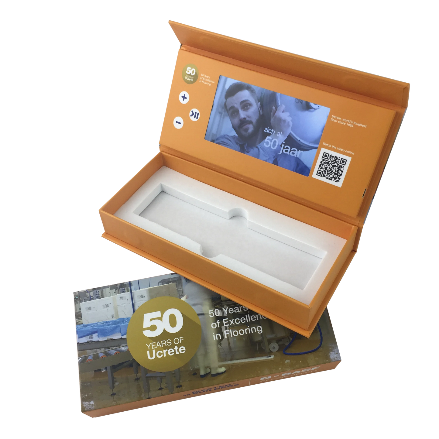 Factory Direct Gift Packaging Customized Hardcover Box Birthday Screen 7 Inch LCD Video Gift Box