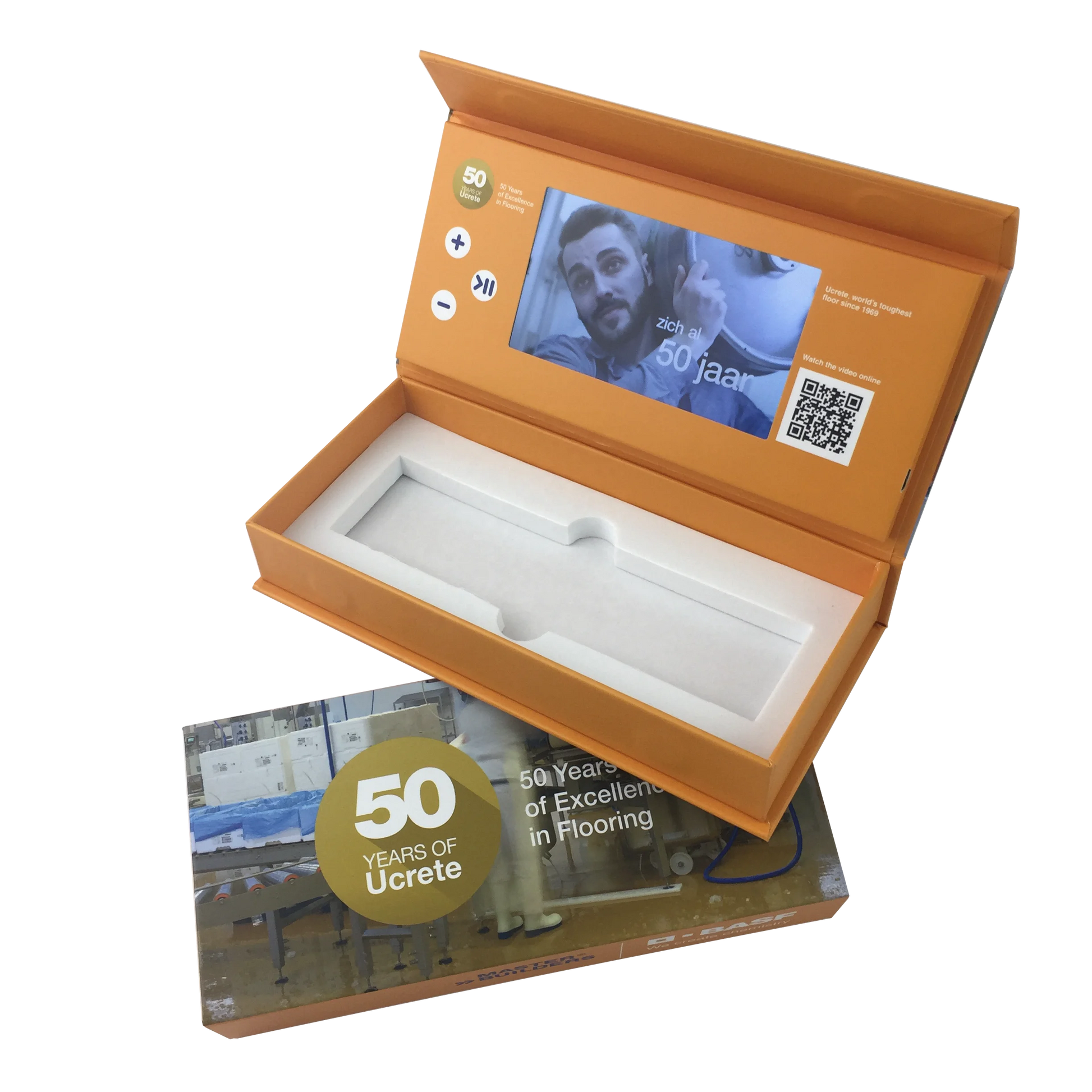 Factory Direct Gift Packaging Customized Hardcover Box Birthday Screen 7 Inch LCD Video Gift Box