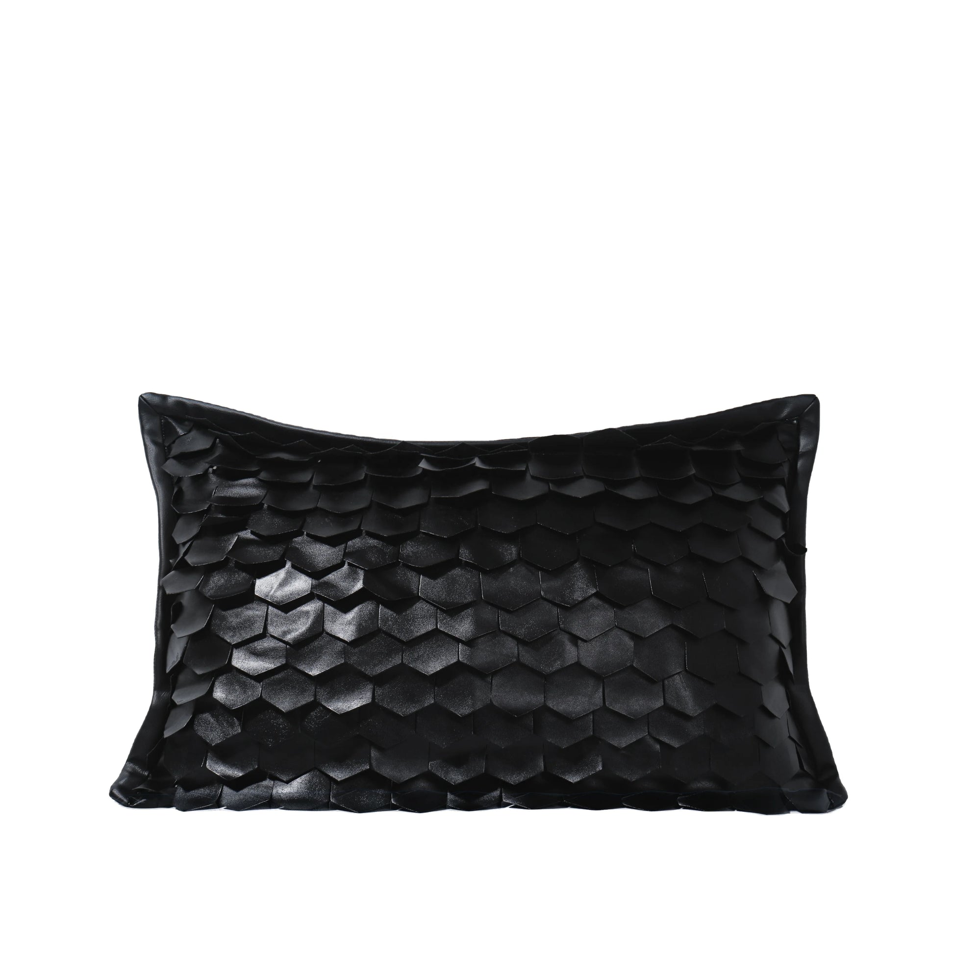 Tiff Home High-End 30*50cm Black 100% Polyester Eco-Friendly Geometric Pattern Quilted Removable Cover New Decor