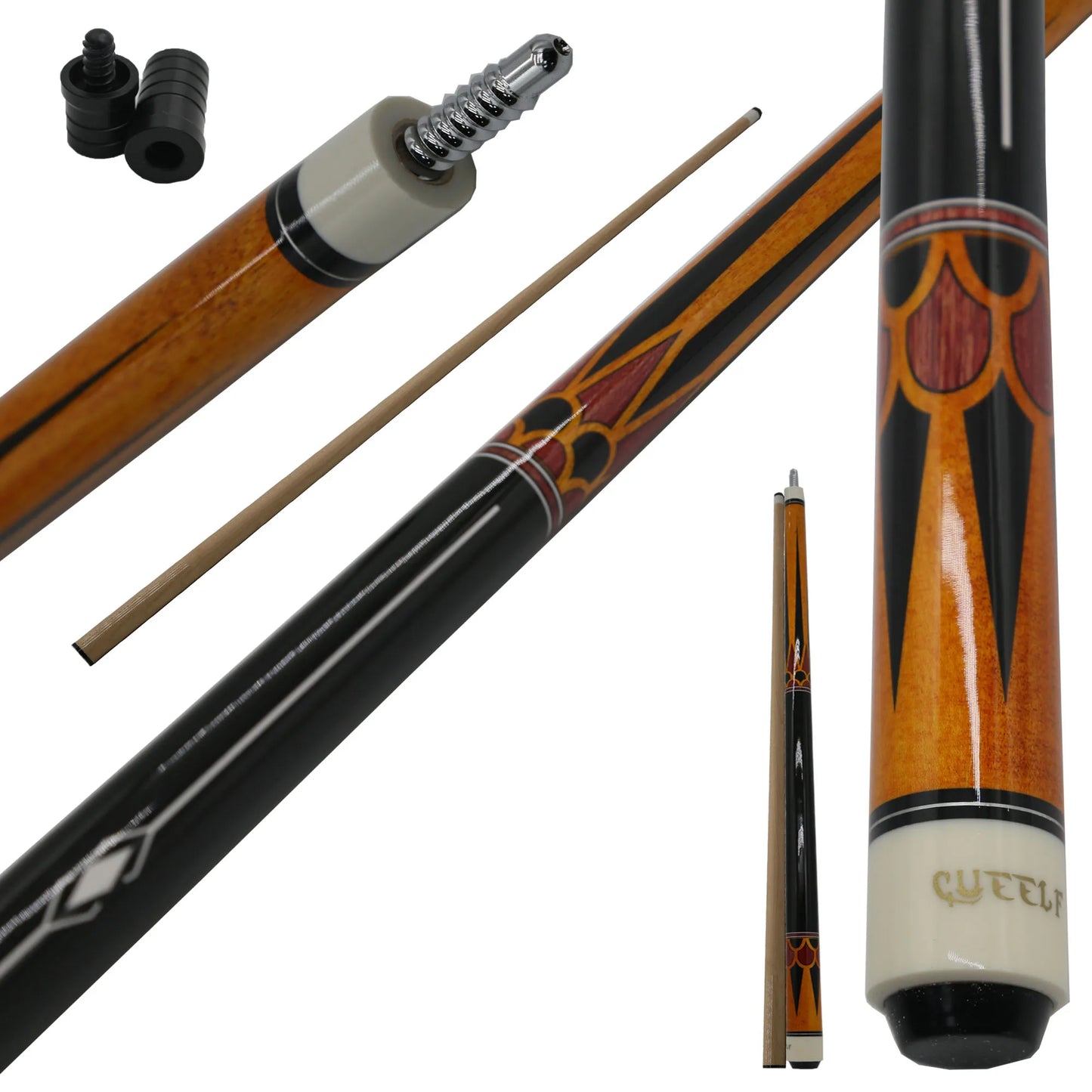 For Stainless Steel Joint Carom Pool Cue Center Joint Professional 530-540g Weight Made in Fujian