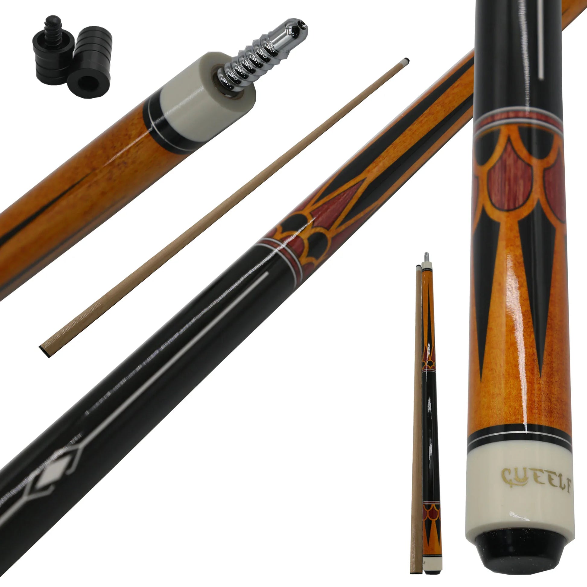 For Stainless Steel Joint Carom Pool Cue Center Joint Professional 530-540g Weight Made in Fujian