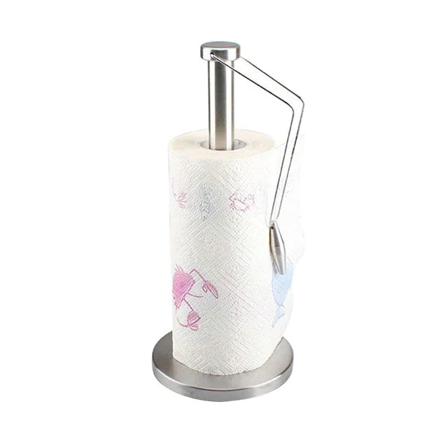Countertop Simply Kitchen Tissue Holder Stainless Steel Tissue Paper Standing Toilet Holder Stand Chef Paper Towel Holder