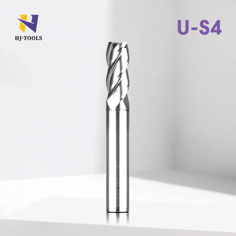 Cemented Carbide 4 Flutes AlCrSiN Coated 35 Helix Flat Square End Mill Universal Milling Cutter OEM/ODM