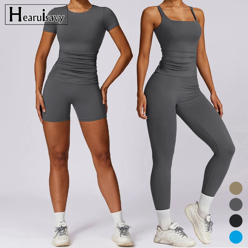 High Intensity Fast Dry Tight Yoga Wear Gym Sets Gym Clothing Sets for Women Sportswear Gym Fitness Sets
