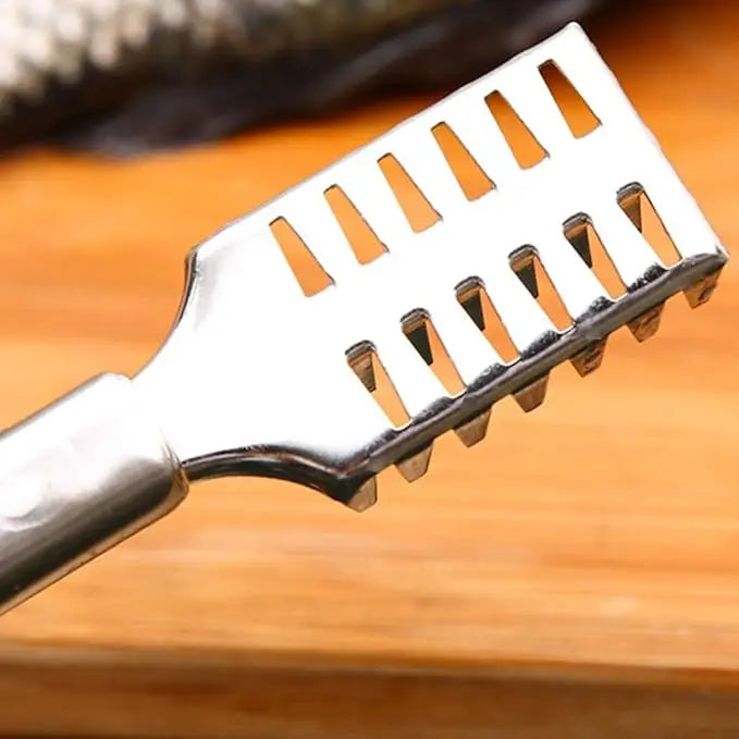 Stainless Steel Fish Scale Remover Scraper Kitchen Fish Scaler Tool for Cleaning Fish Skin OEM Kitchen Gadget