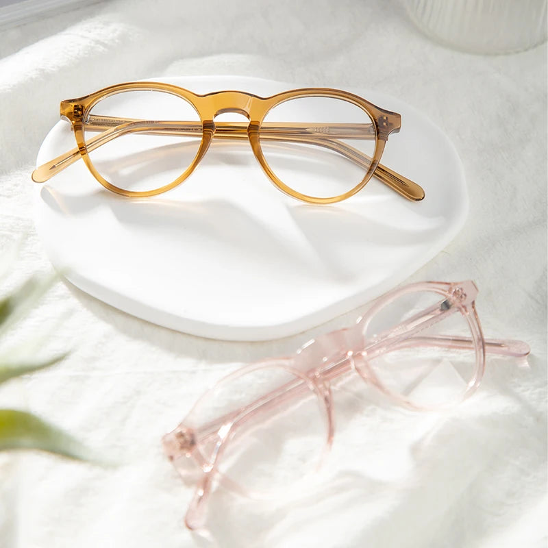 Clear Acetate Custom Eyeglasses Frames for Youth Fashionable Kids Montature Occhiali Children's Glasses of Clear Color
