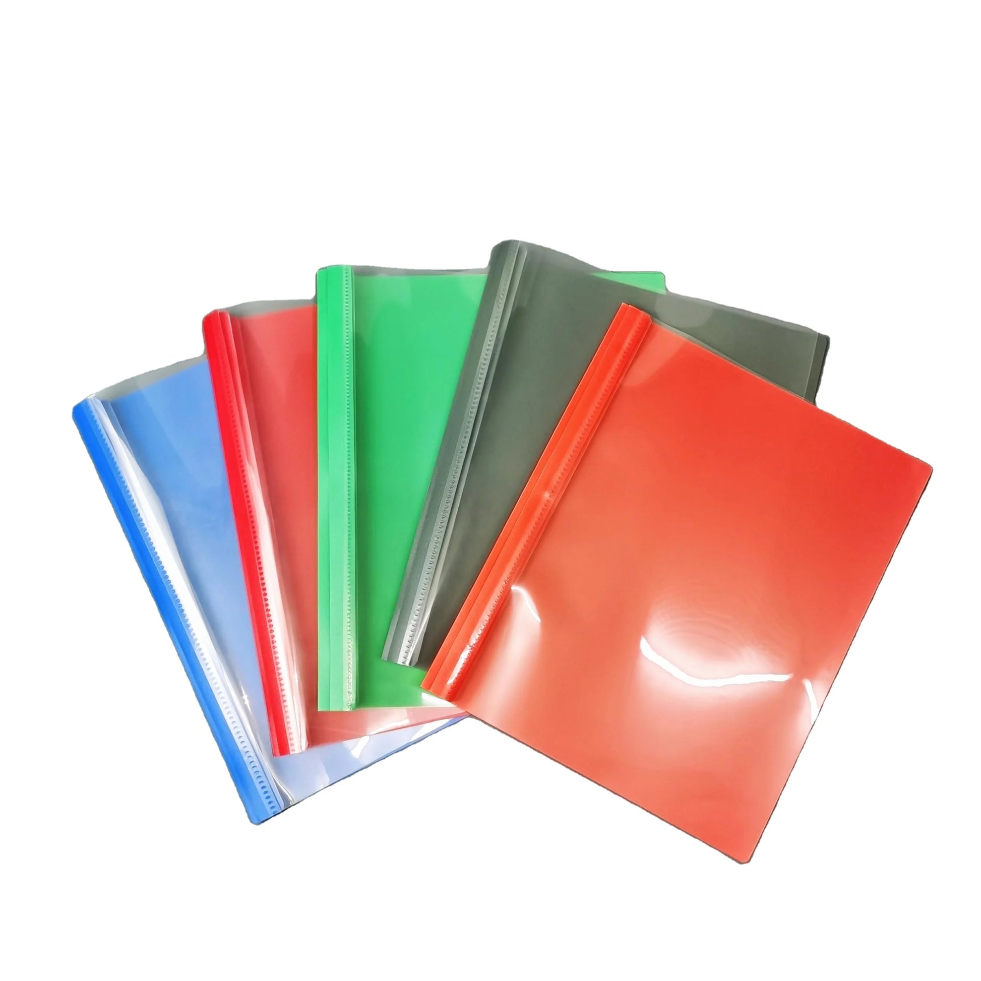 Wholesale Custom Logo A4 Plastic Tadpole File Folder 3 Metal Prong Presentation Stationery for School & Office