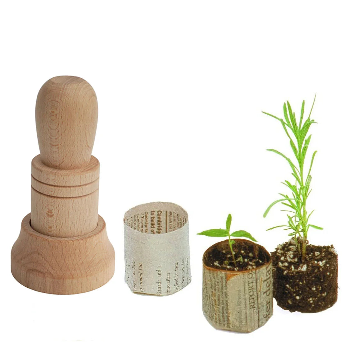 Seedling Paper Pot Makerwood Seedling Tray Tool DIY Garden Sowing and Flower Planting Tool
