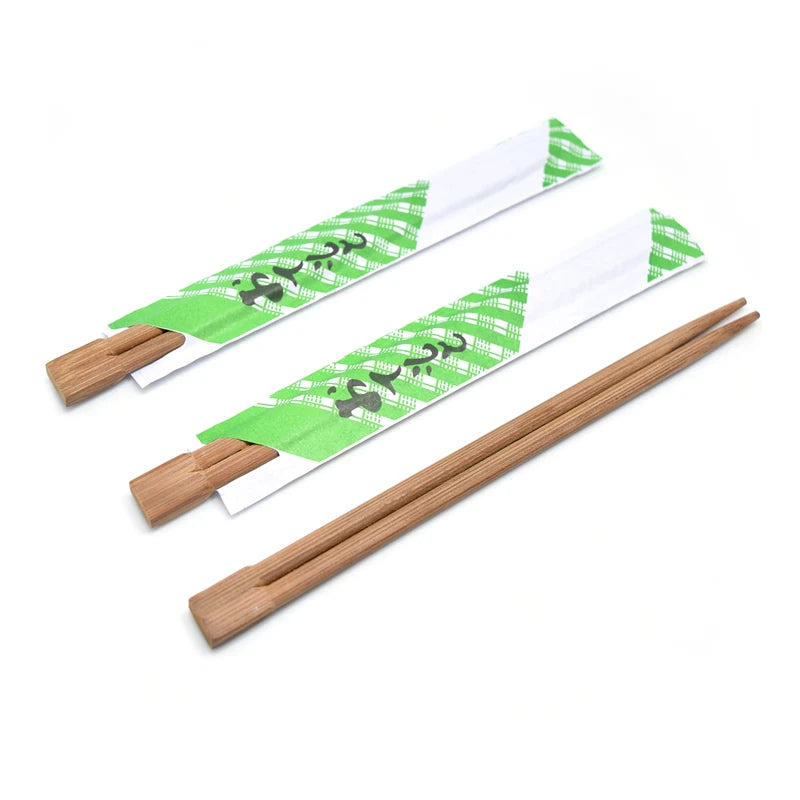 Factory Sale Customizable Carbonized Brown Disposable Bamboo Chopsticks with Personalized Logo