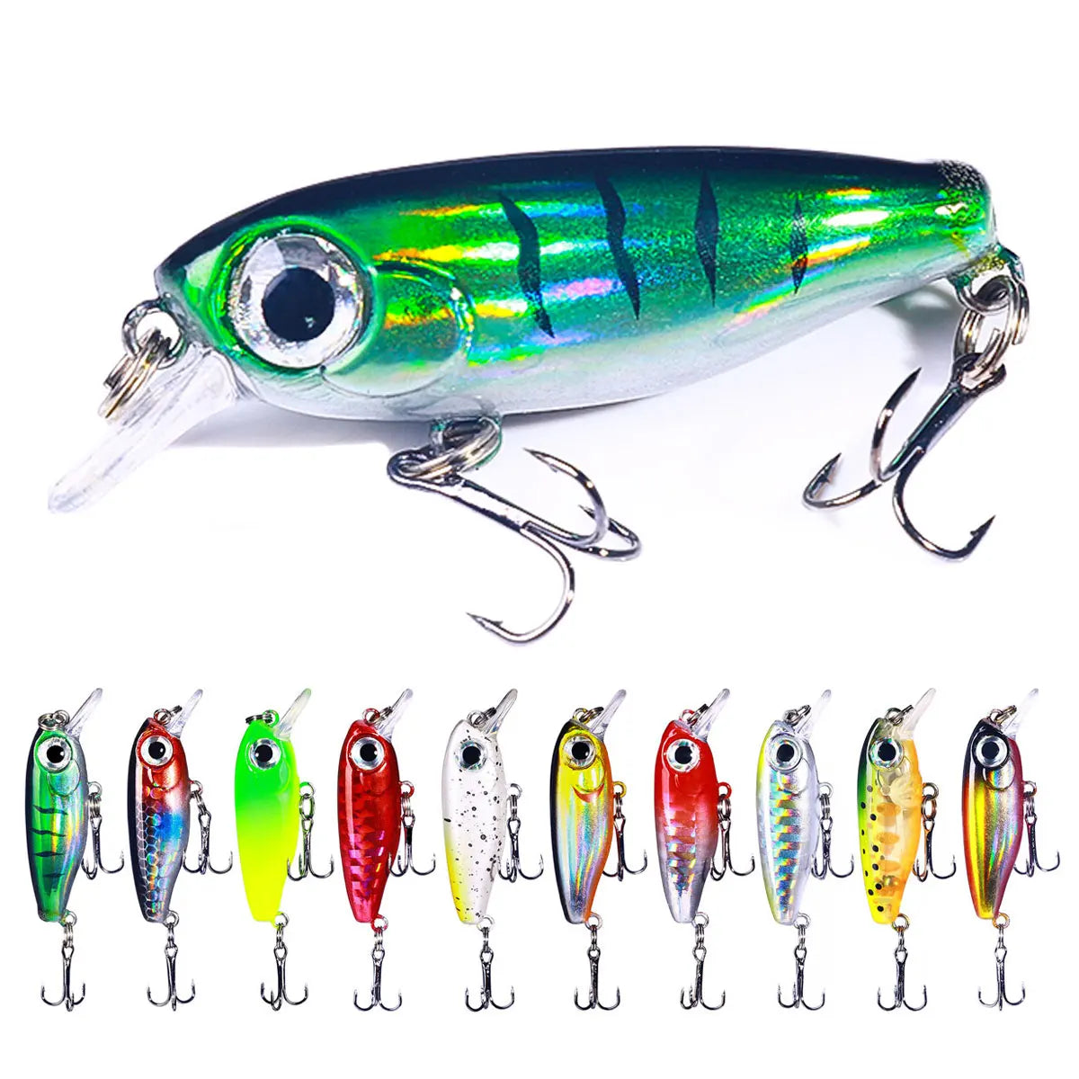 Wholesale MI157 3.8cm 2.8g Artificial Hard Plastic Bait Mini Small Minnow Fishing Lures