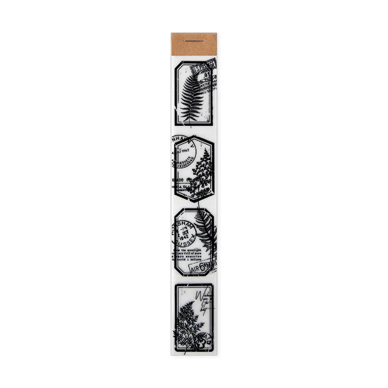 30 Pieces/Pack Plant Parchment Paper Material Book Flower Falling Image Series Retro Bottoming Collage Notebook 8 Models