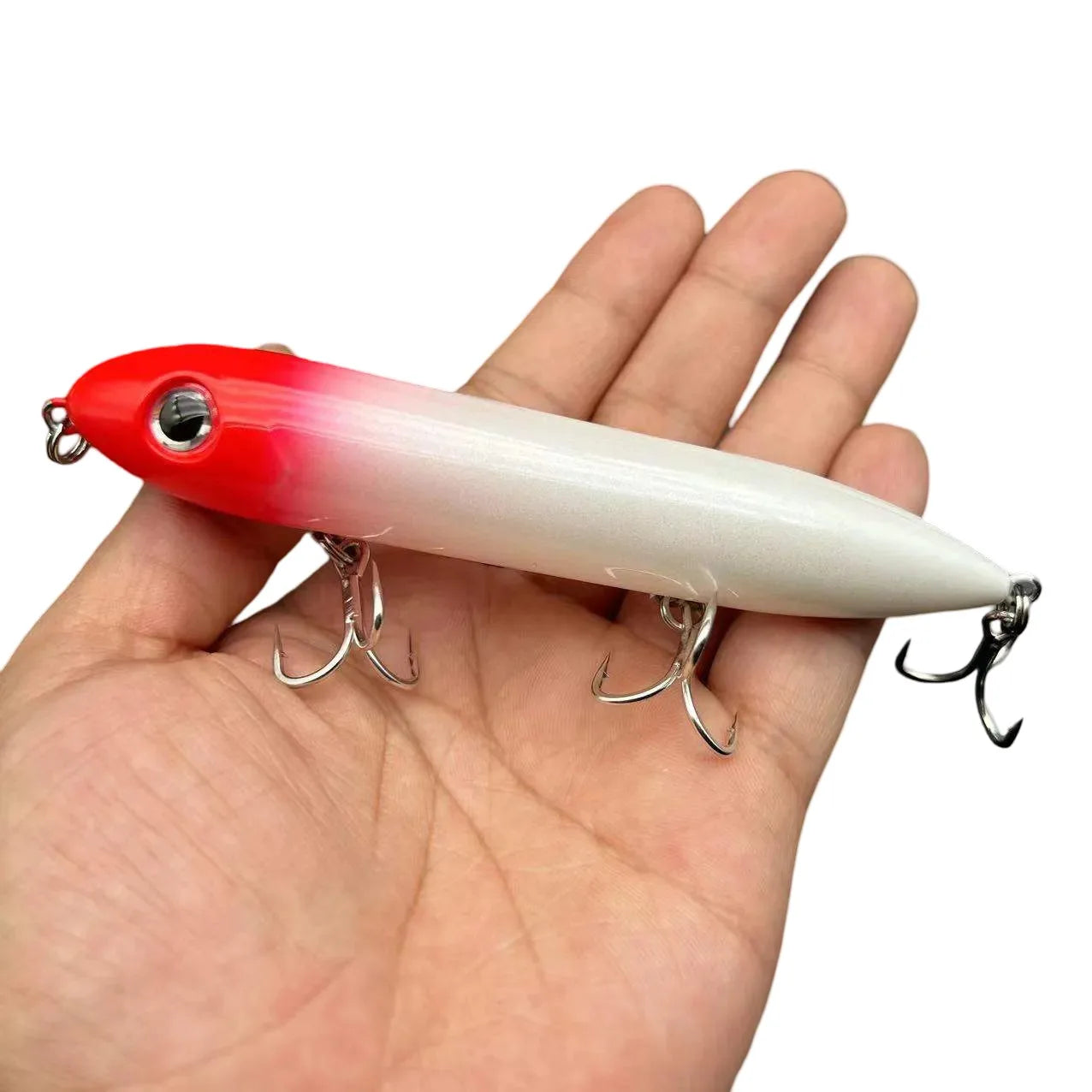 Top Right PE018 126mm 26g Topwater Swimy Stickbait Big Game Floating Pencil Topwater Bait for Redfish Lure Hard Plastic OPP B
