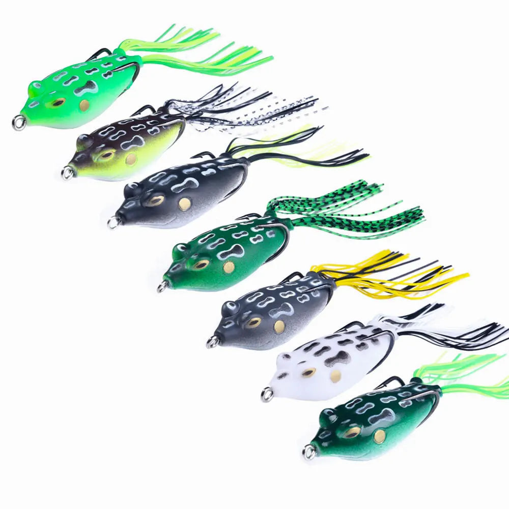Wholesale FO039 5.5cm 11g Artificial Soft Baits Top Water Lifelike Frog Fishing Lures