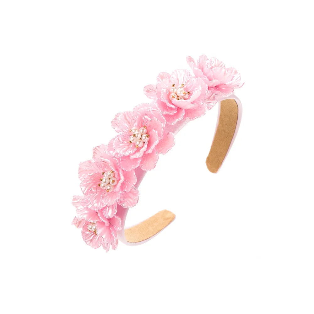 Party Wedding Women Rhinestone Hairband Baroque Wide Crystal Headband Hair Accessories
