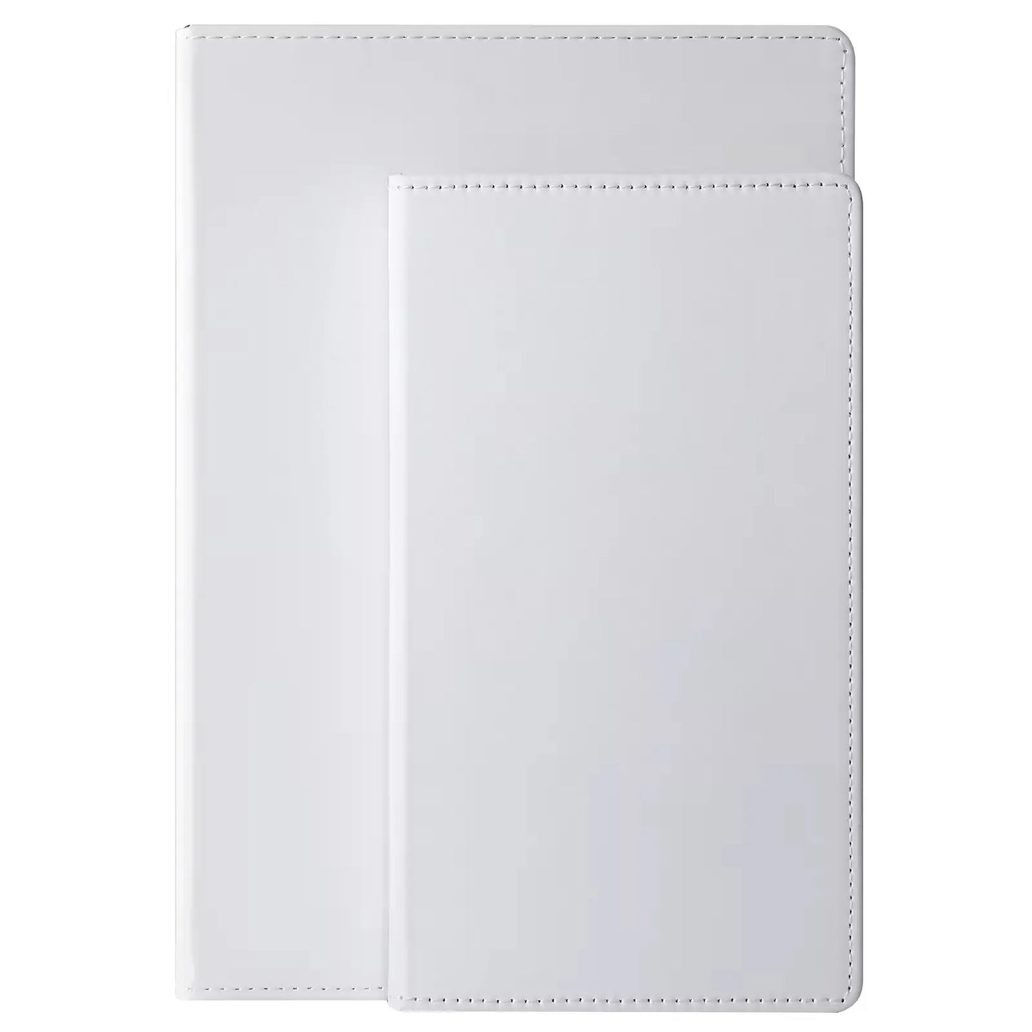 FastSub Wholesale A5/A6 White PU Leather Sublimation Journals Blanks 100 Sheets Gift Photo Frame