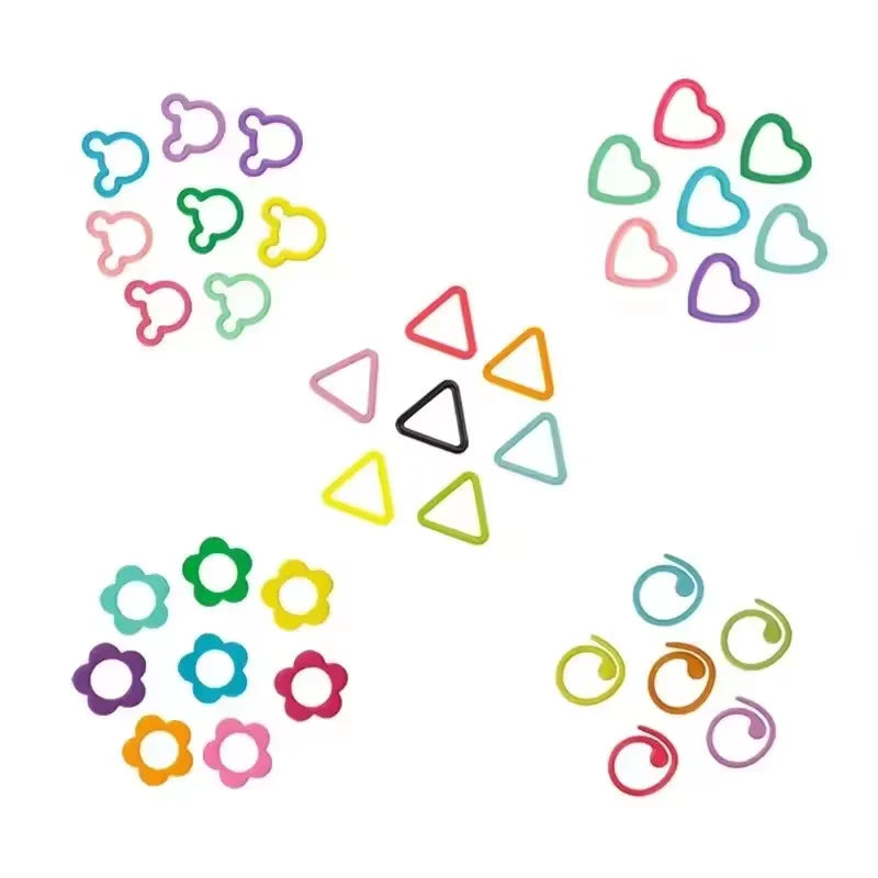 Crochet Stitch Markers Heart Shaped Metal Stitch Marker