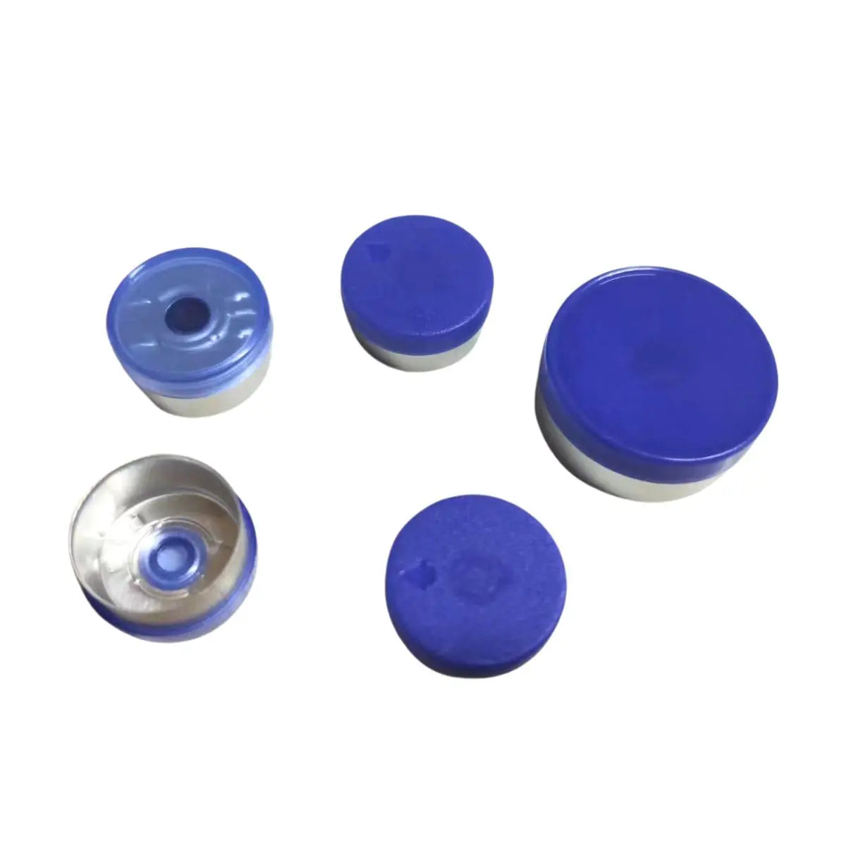 Blue Color Tear off Cap Transparent Blue 2ml Vial Glass Flip-off Cap 10ml Glass Vial Caps