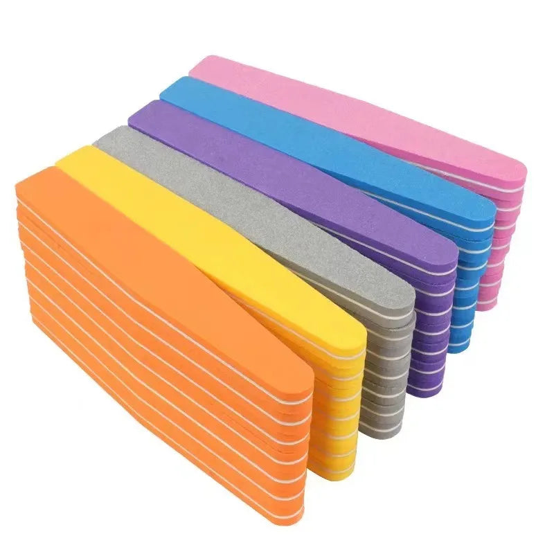 Customized Sponge File Diamond 100/180 Nail Rubbing Strips Wholesale Nail File High Elasticity Nail Tools Grinding