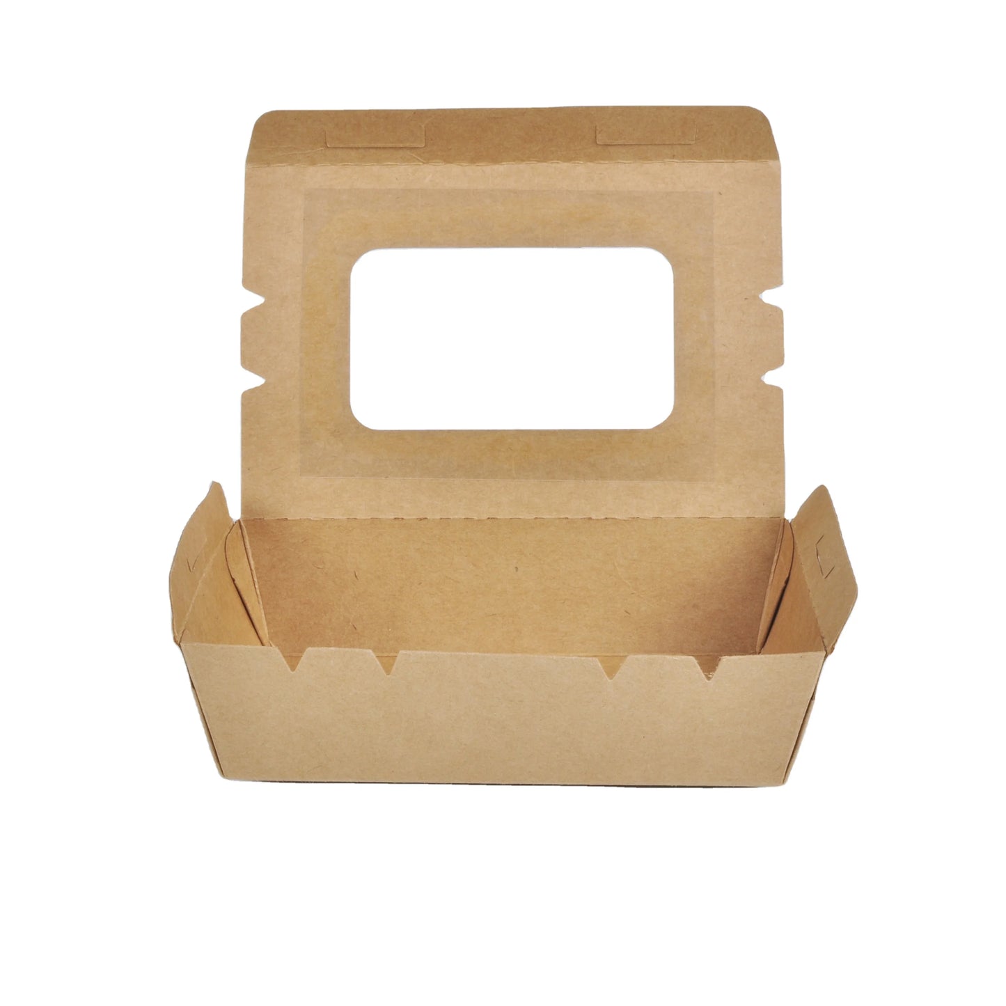 Senang 1200 Custom Logo Eco-friendly Disposable Kraft Paper Boxes Matt Lamination for Fried Chicken Fried Rice Noodle Takeawa